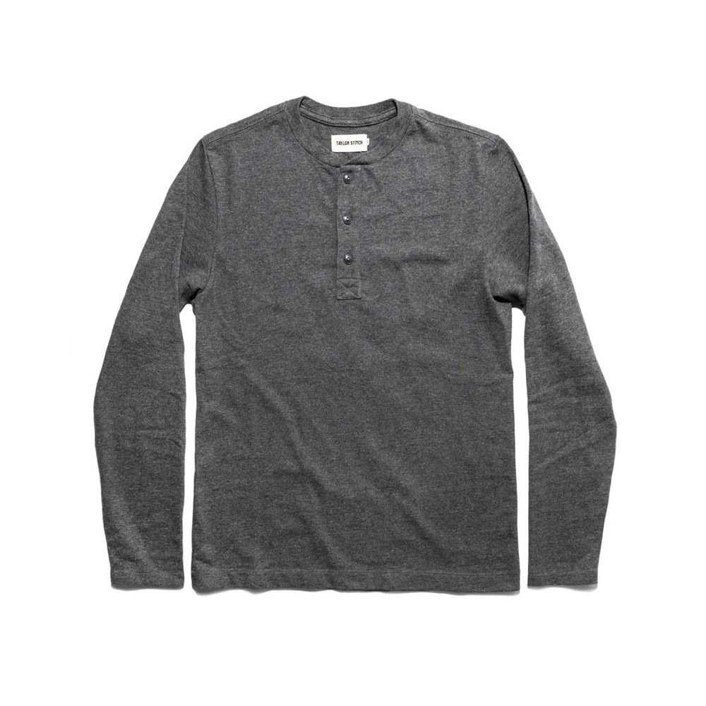 Taylor Stitch Henley Sweater Grey Size 44 (XL) New Without Tags